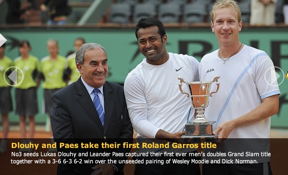 AthletesTraining: LEANDER PAES WINS the French Open with an ACE!